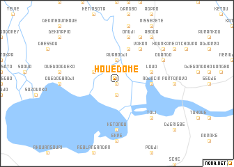 map of Houédomé