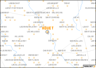 map of Houet