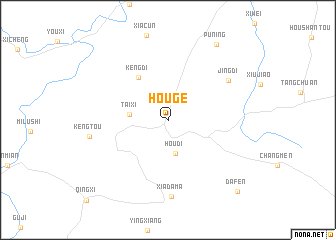 map of Houge