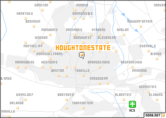 map of Houghton Estate