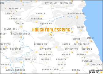 map of Houghton le Spring