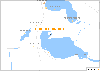 map of Houghton Point