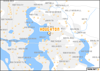 map of Houghton