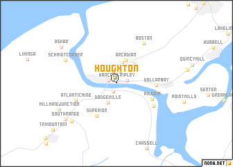 map of Houghton