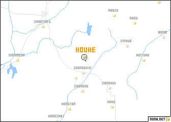 map of Houhe