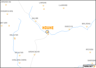 map of Houhe