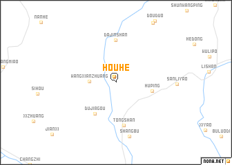 map of Houhe