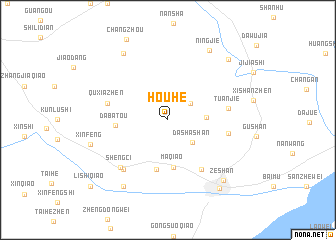 map of Houhe