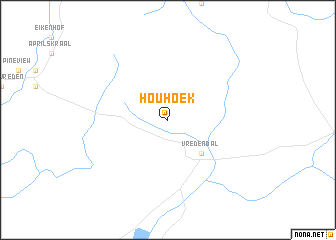 map of Houhoek