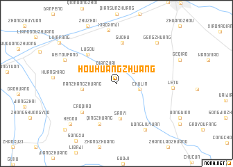 map of Houhuangzhuang