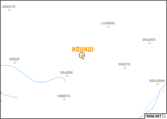 map of Houhui