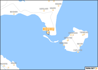 map of Houhu