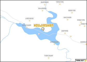map of Houjiashan