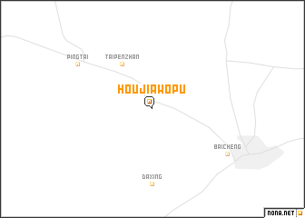 map of Houjiawopu