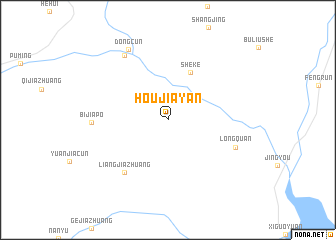 map of Houjiayan