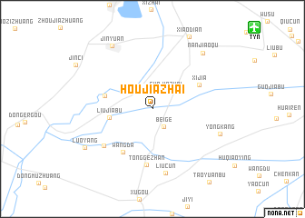 map of Houjiazhai