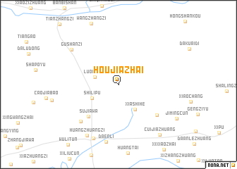 map of Houjiazhai