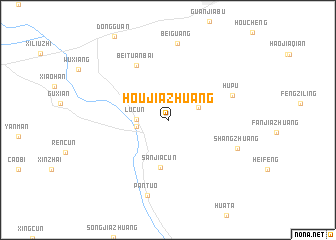 map of Houjiazhuang