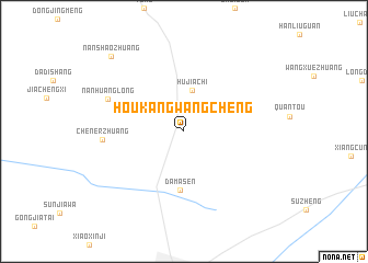 map of Houkangwangcheng