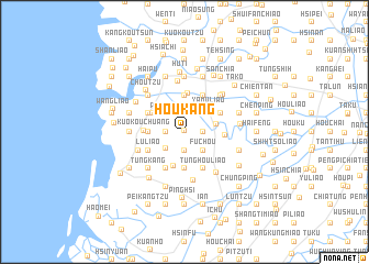 map of Hou-kang