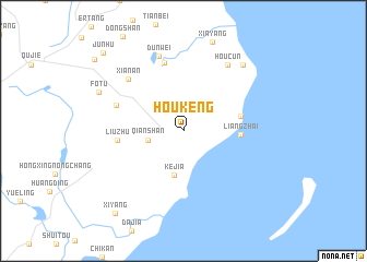 map of Houkeng