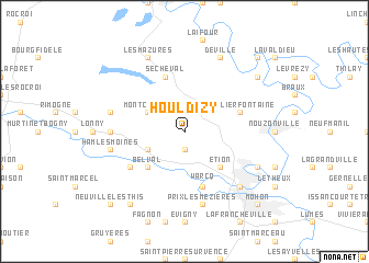 map of Houldizy