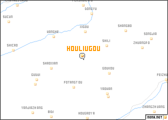 map of Houliugou