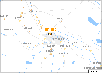 map of Houma