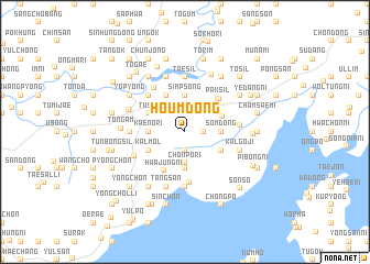 map of Hoŭm-dong