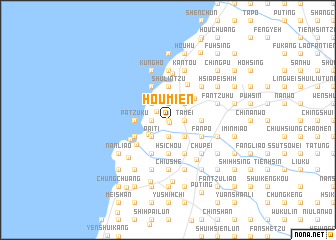 map of Hou-mien