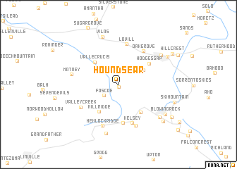 map of Hounds Ear