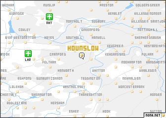 map of Hounslow