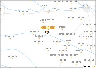 map of Houqiao