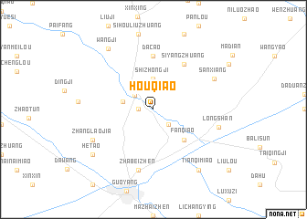 map of Houqiao