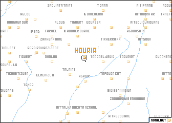 map of Houria