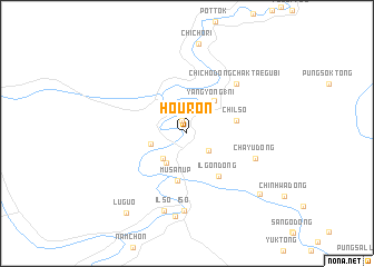 map of Hŏŭrŏn