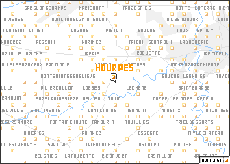 map of Hourpes