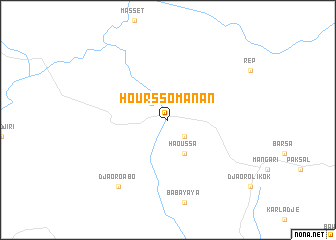 map of Hoursso Manan