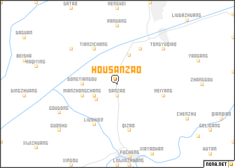 map of Housanzao