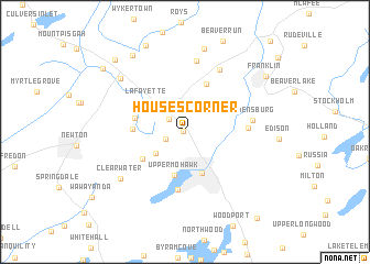 map of Houses Corner