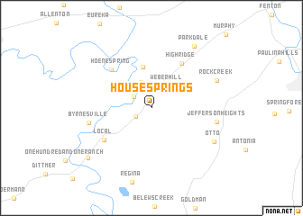 map of House Springs