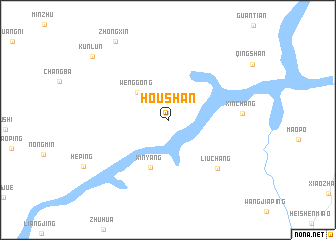 map of Houshan