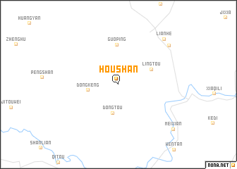 map of Houshan