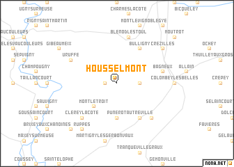 map of Housselmont