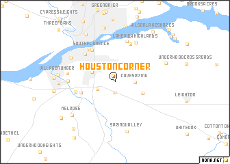 map of Houston Corner