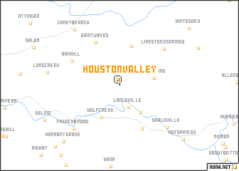 map of Houston Valley