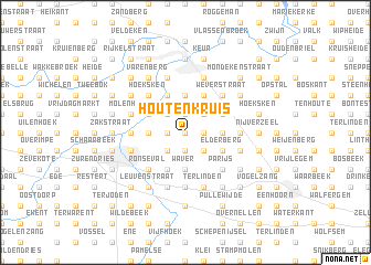 map of Houtenkruis