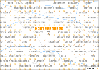 map of Houteren Berg