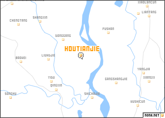 map of Houtianjie