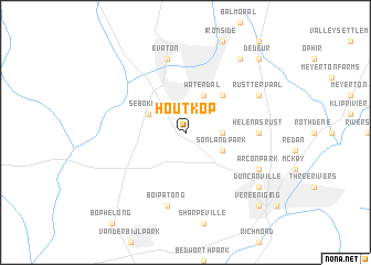 map of Houtkop